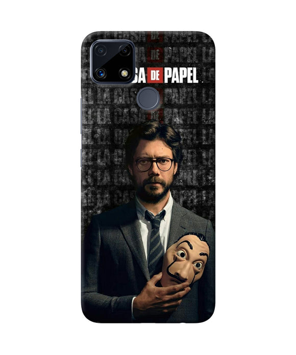 Money Heist Professor with Mask Realme C25 Back Cover