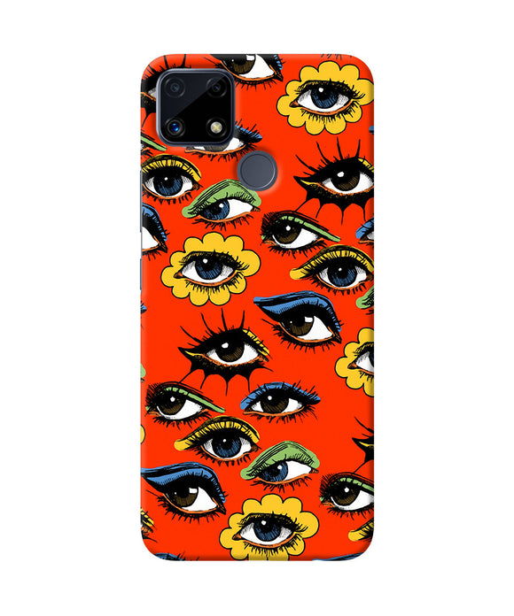 Abstract eyes pattern Realme C25 Back Cover