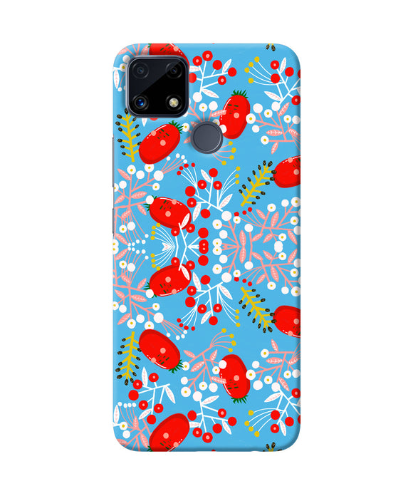 Small red animation pattern Realme C25 Back Cover