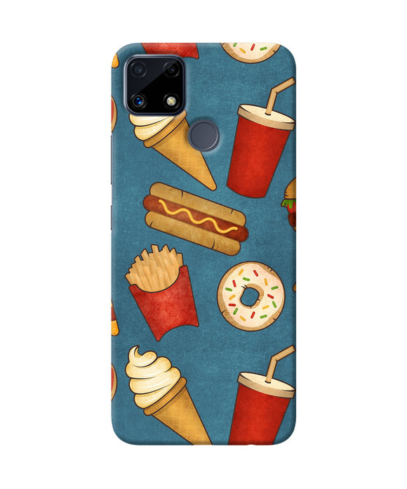 Abstract food print Realme C25 Back Cover