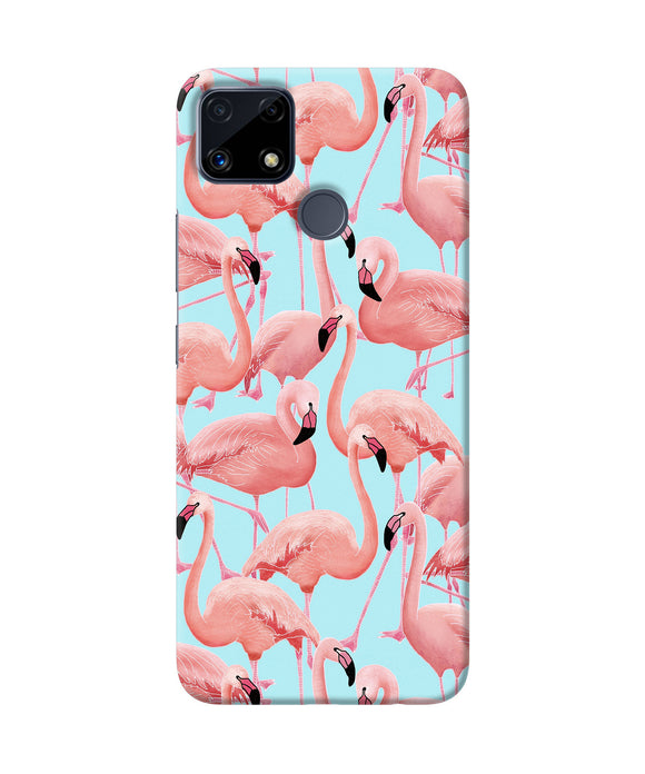 Abstract sheer bird print Realme C25 Back Cover