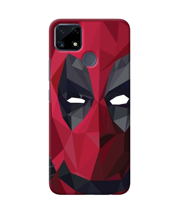 Abstract deadpool mask Realme C25 Back Cover