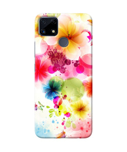 Flowers print Realme C25 Back Cover