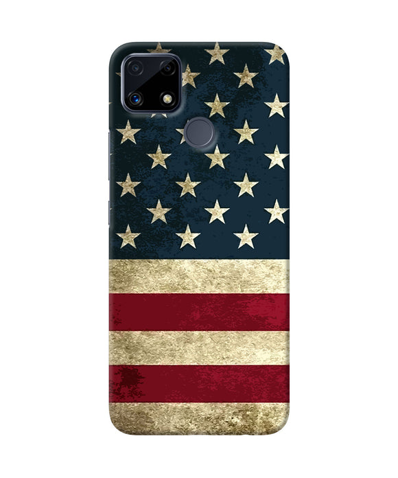 Vintage US flag Realme C25 Back Cover