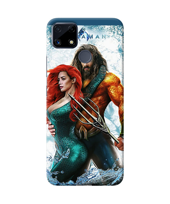 Aquaman couple water Realme C25 Back Cover