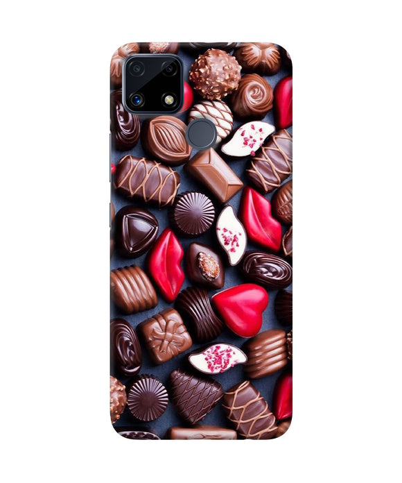 Valentine special chocolates Realme C25 Back Cover