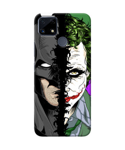 Batman vs joker half face Realme C25 Back Cover