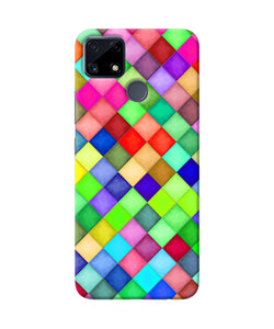 Abstract colorful squares Realme C25 Back Cover