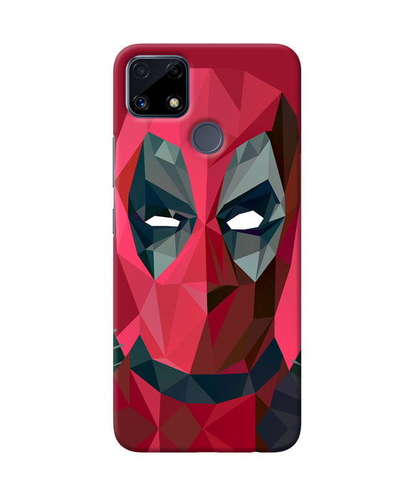 Abstract deadpool full mask Realme C25 Back Cover