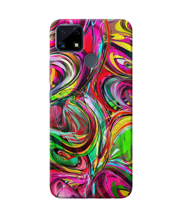 Abstract colorful ink Realme C25 Back Cover