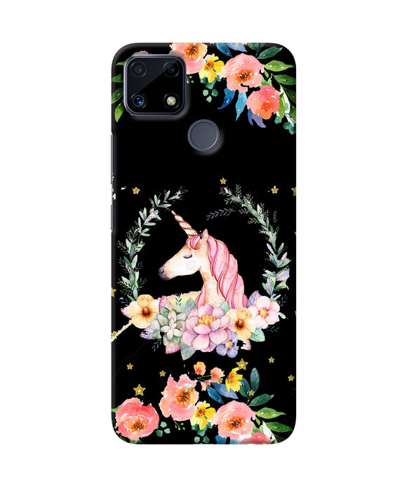 Unicorn flower Realme C25 Back Cover