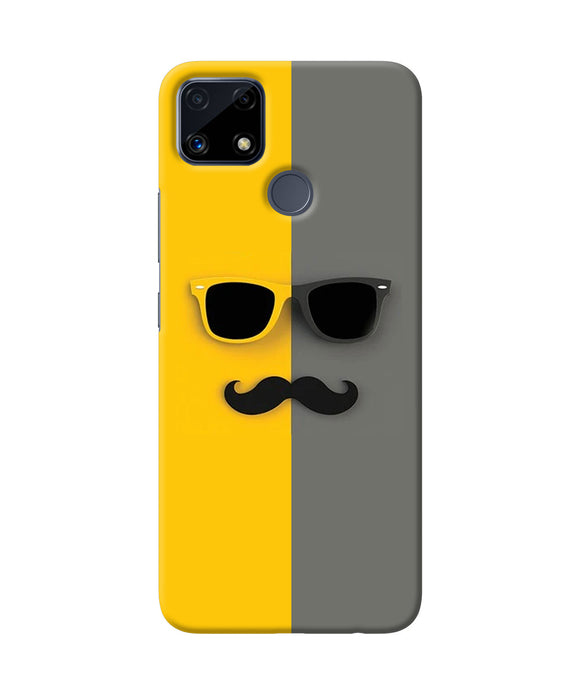 Mustache glass Realme C25 Back Cover