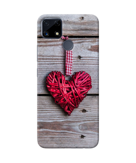 Lace heart Realme C25 Back Cover