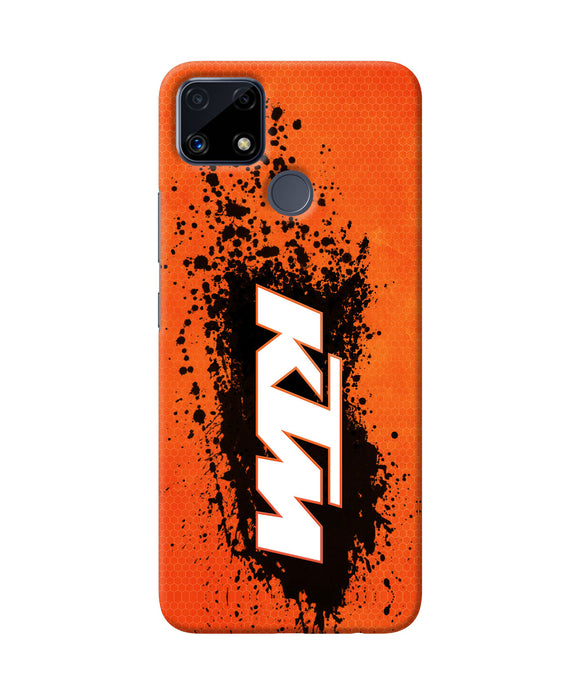 KTM black spray Realme C25 Back Cover