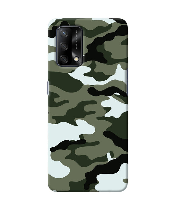 Camouflage Oppo F19 Back Cover
