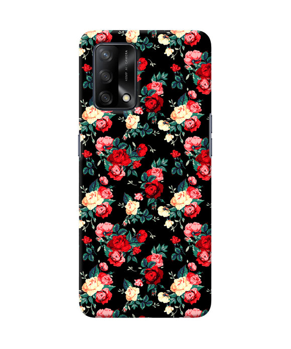 Rose Pattern Oppo F19 Back Cover