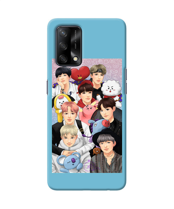 BTS with animals Oppo F19/F19s Back Cover