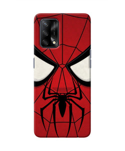 Spiderman Face Oppo F19 Real 4D Back Cover