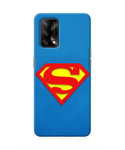 Superman Blue Oppo F19 Real 4D Back Cover