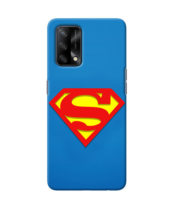 Superman Blue Oppo F19 Real 4D Back Cover