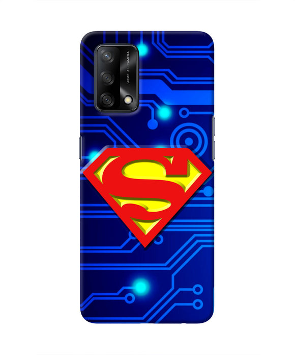 Superman Abstract Oppo F19 Real 4D Back Cover