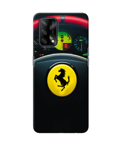 Ferrari Steeriing Wheel Oppo F19 Real 4D Back Cover