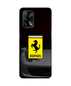 White Ferrari Oppo F19 Real 4D Back Cover