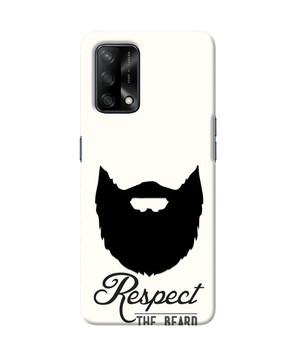 Respect the Beard Oppo F19 Real 4D Back Cover