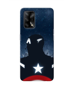 Captain america Shield Oppo F19 Real 4D Back Cover