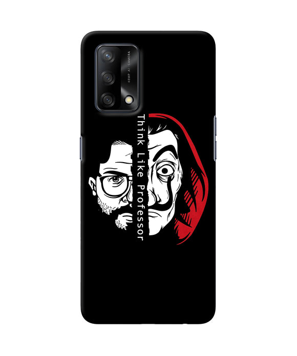 Money Heist Think Like Professor Oppo F19 Back Cover