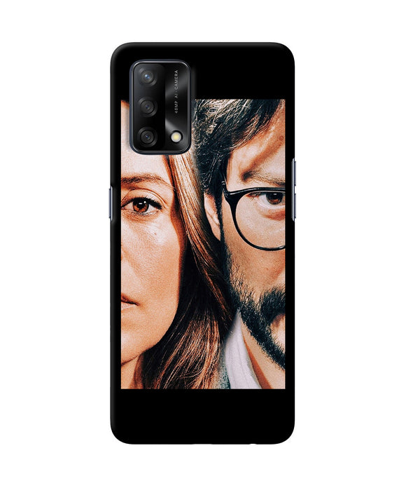 Money Heist Professor With Rachel Oppo F19 Back Cover