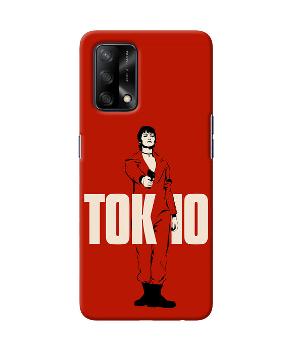 Money Heist Tokyo With Gun Oppo F19 Back Cover