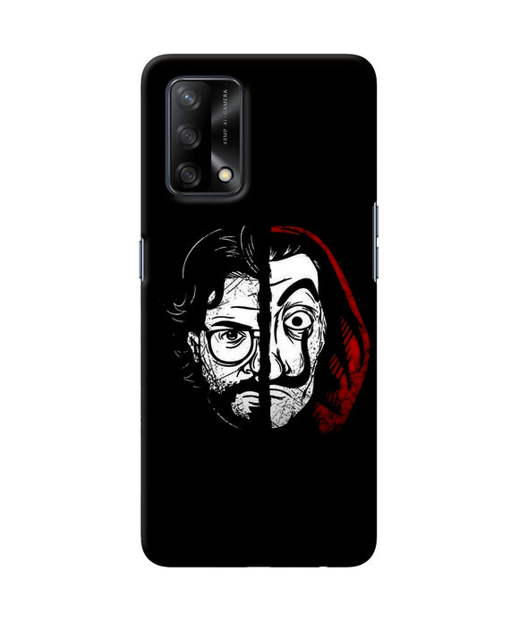 Money Heist Professor Mask Sketch Oppo F19 Back Cover