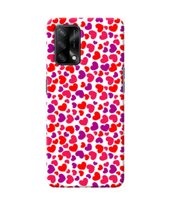 Heart print Oppo F19 Back Cover