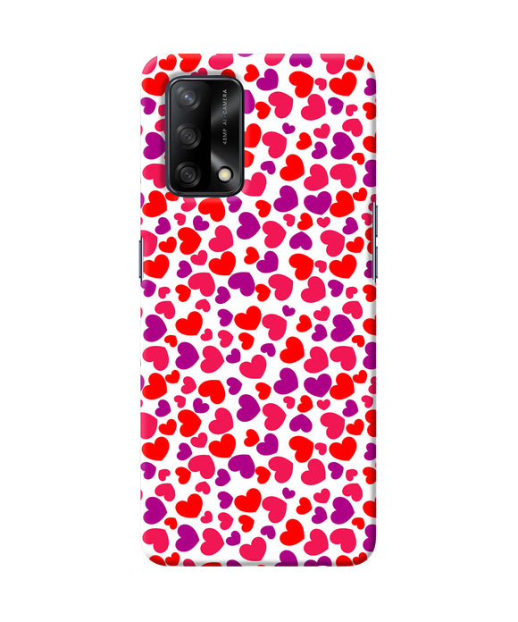 Heart print Oppo F19 Back Cover