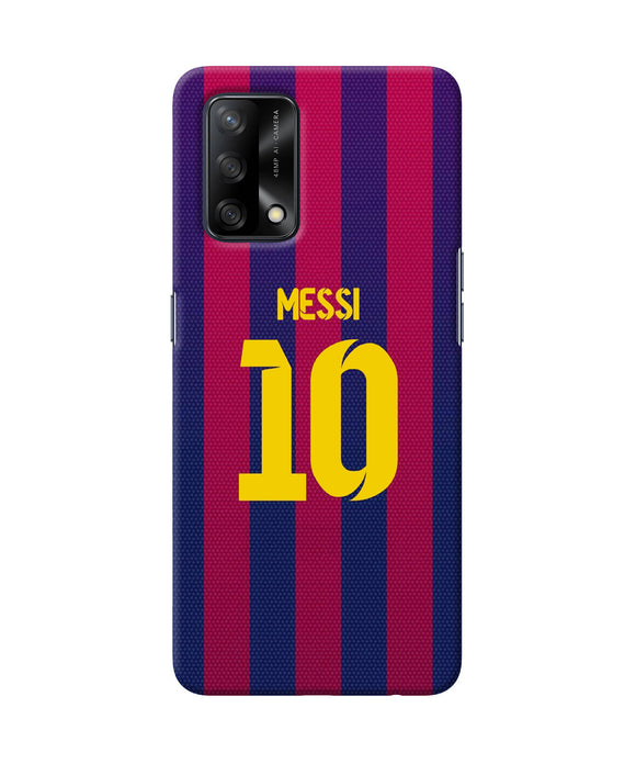 Messi 10 tshirt Oppo F19 Back Cover