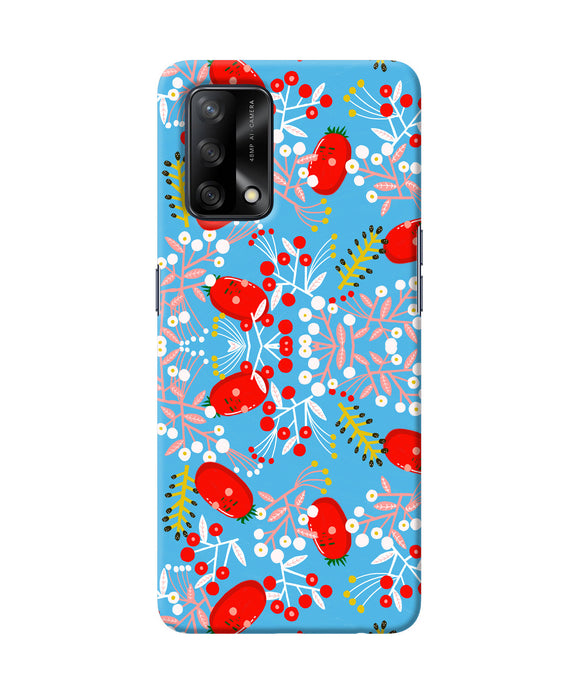 Small red animation pattern Oppo F19 Back Cover