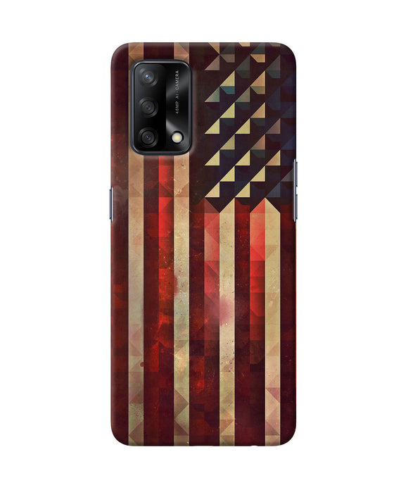 Vintage US flag Oppo F19 Back Cover