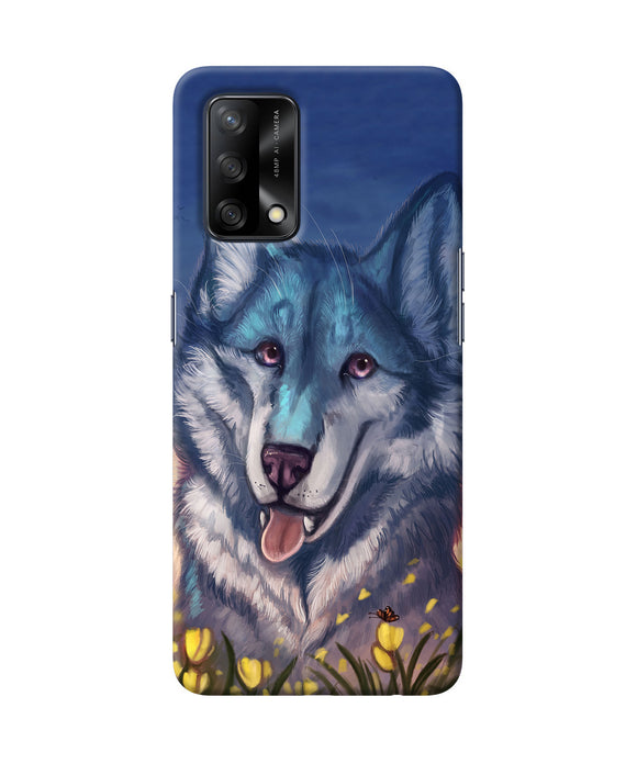 Cute wolf Oppo F19 Back Cover