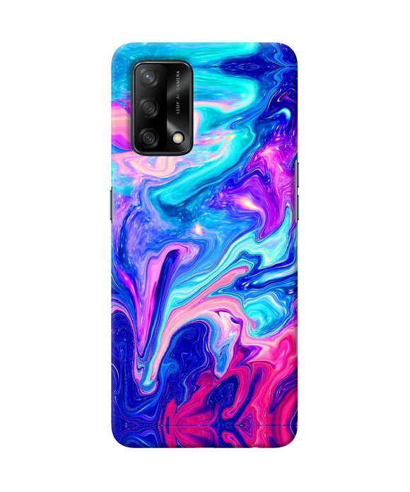 Abstract colorful water Oppo F19 Back Cover