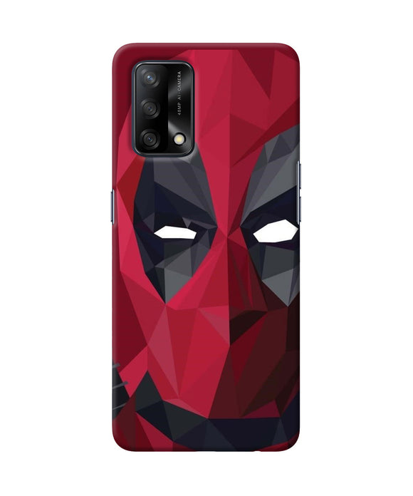 Abstract deadpool mask Oppo F19 Back Cover