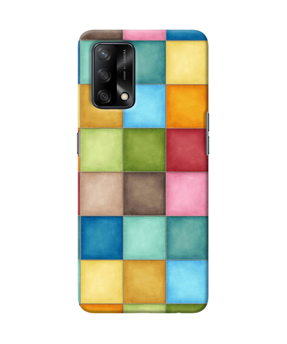 Abstract colorful squares Oppo F19 Back Cover