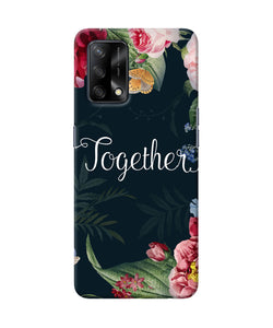 Together flower Oppo F19 Back Cover