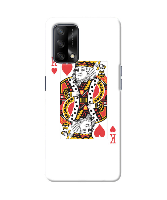 Heart king card Oppo F19 Back Cover