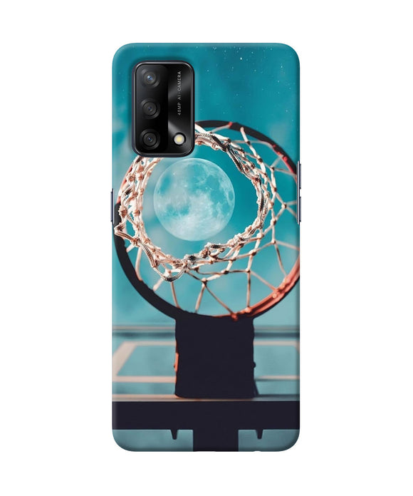 Basket ball moon Oppo F19 Back Cover