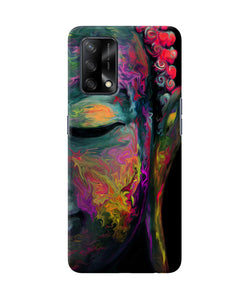 Buddha face painting Oppo F19 Back Cover