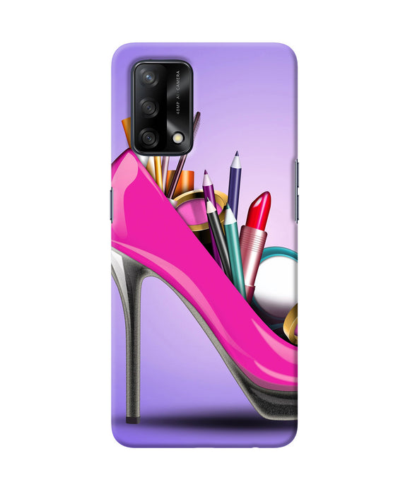 Makeup heel shoe Oppo F19 Back Cover