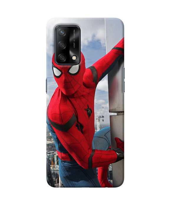 Spiderman on the wall Oppo F19 Back Cover