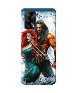 Aquaman couple water Oppo F19 Back Cover