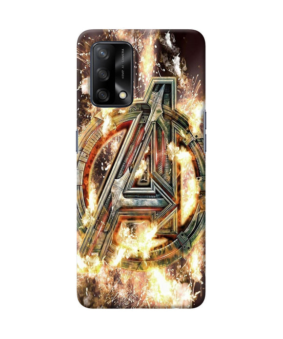 Avengers burning logo Oppo F19 Back Cover